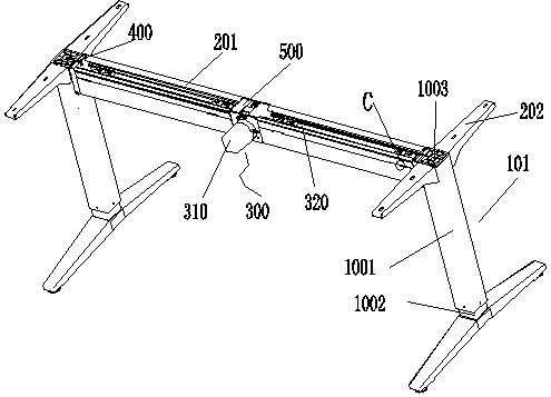 Foldable support for lifting table or chair