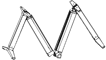 Foldable support for lifting table or chair