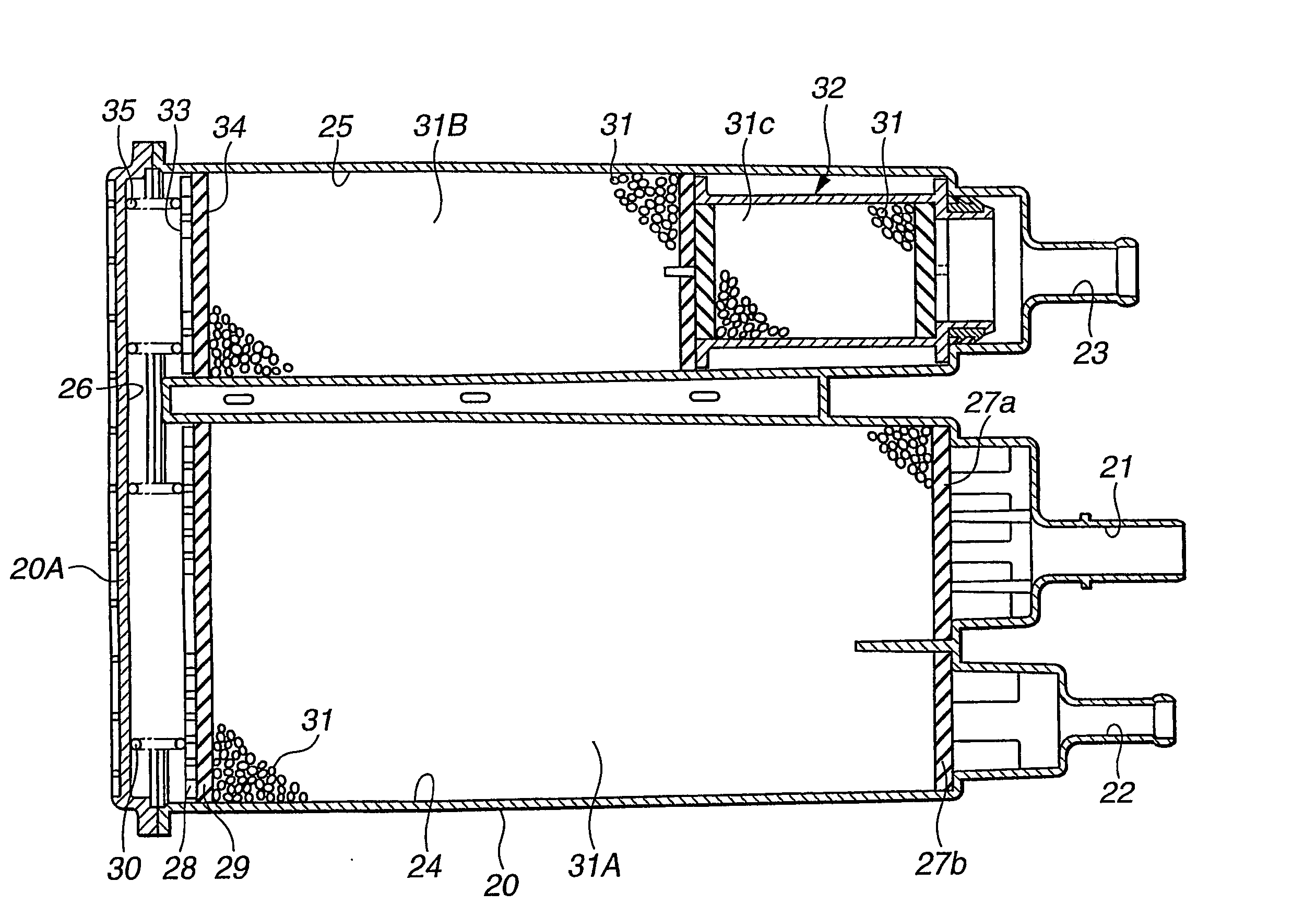 Fuel vapor treatment device