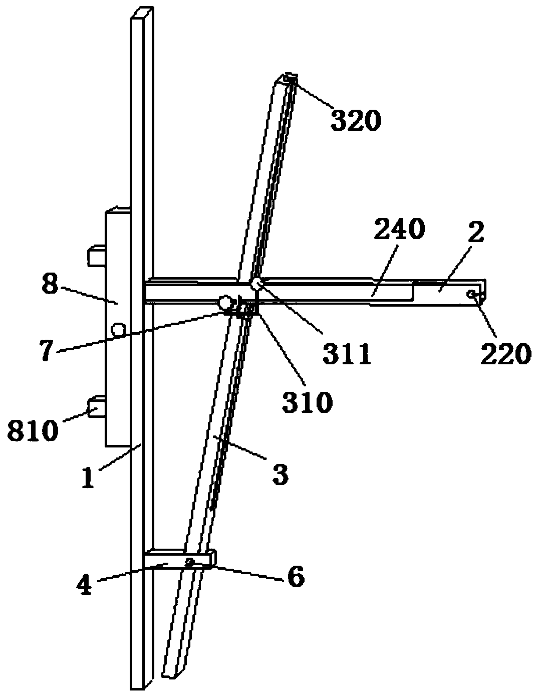 Perpendicularity detection device and method of wall column template