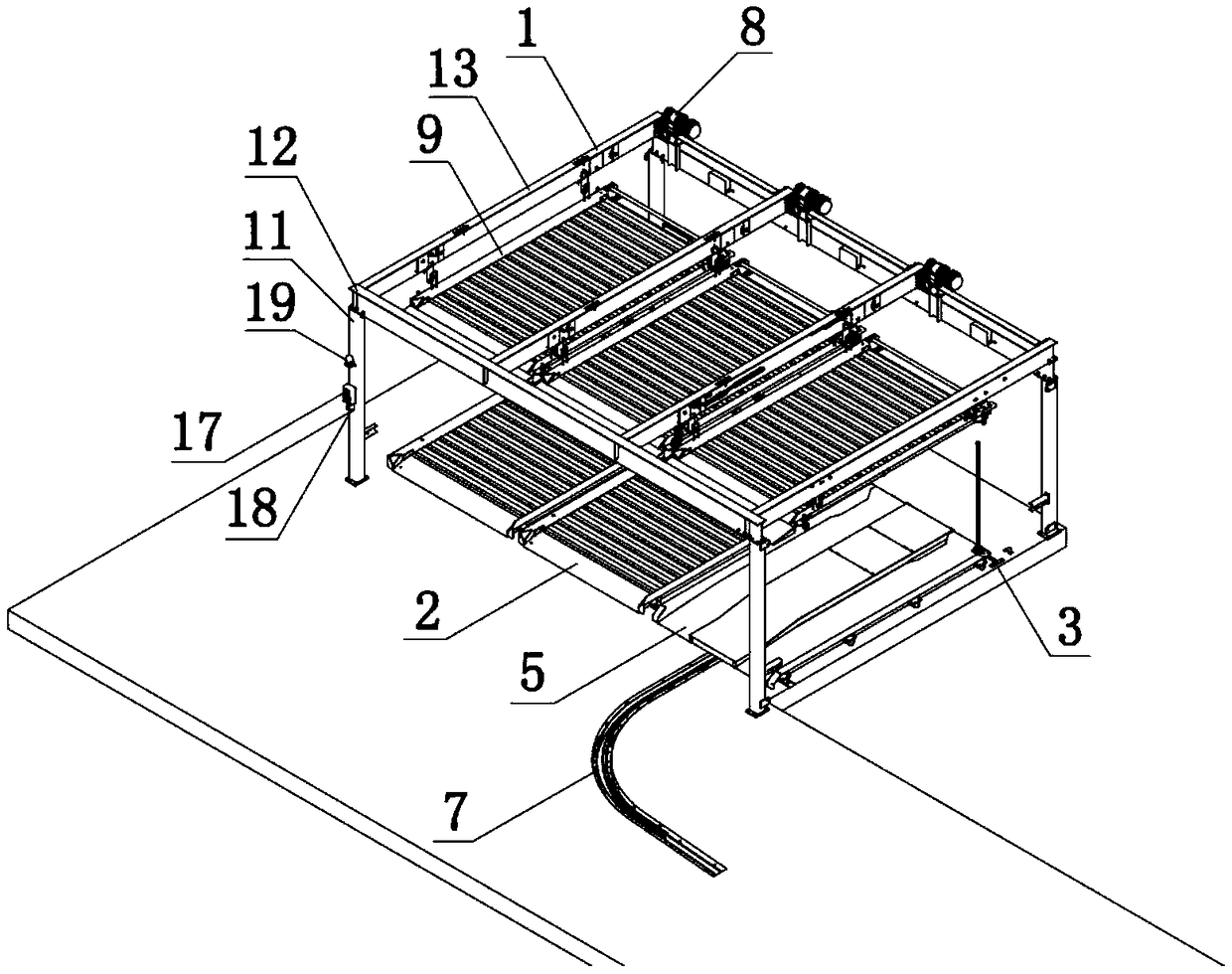 Double-layer intensive parking equipment capable of realizing automatic avoidance and parking method of double-layer intensive parking equipment