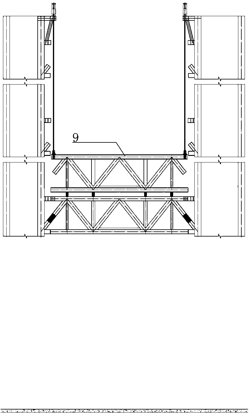 A lifting construction method for multiple steel corridors between towers