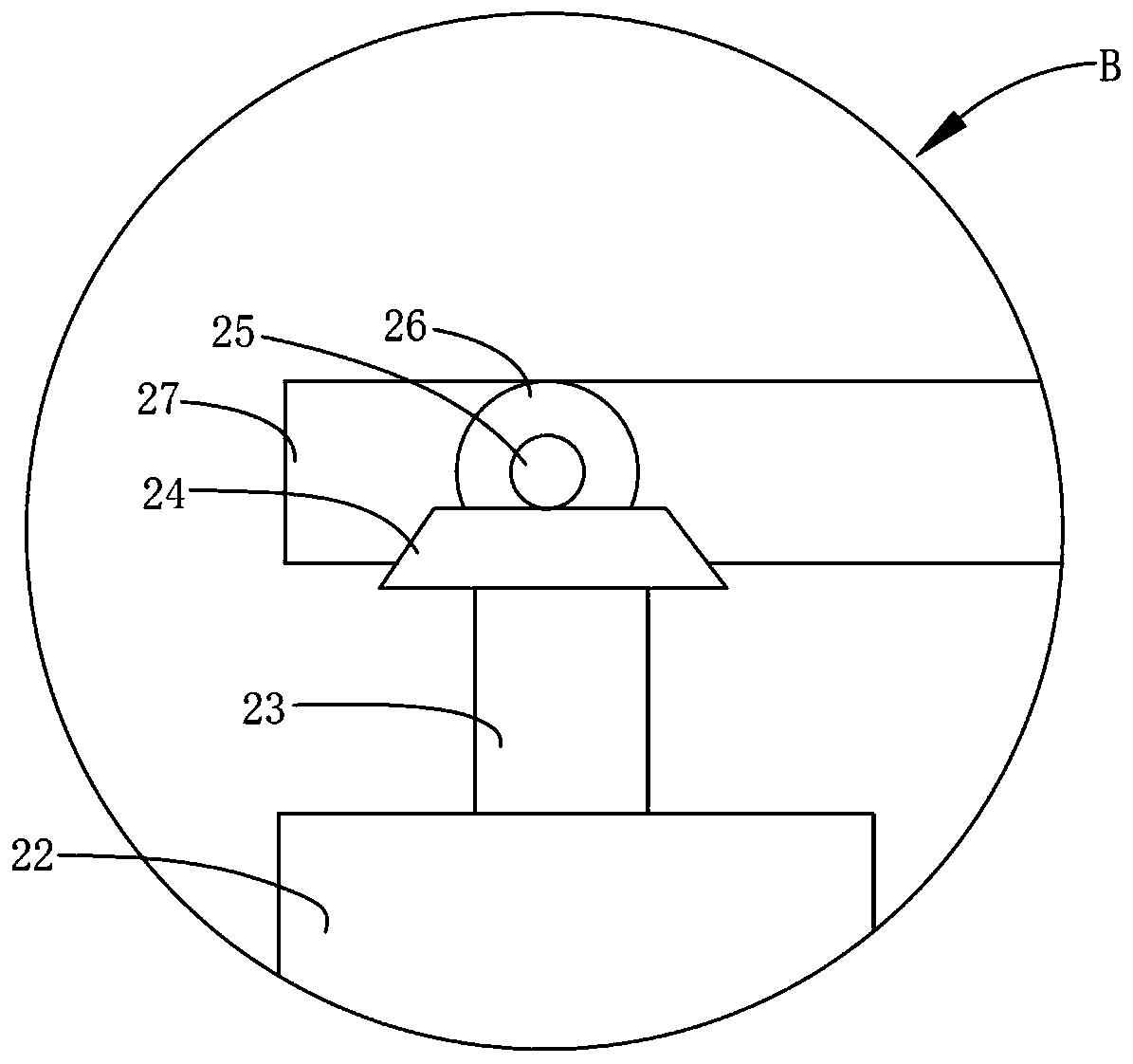 Running-in device of gear