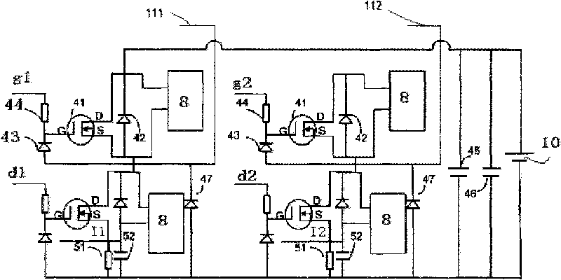 Direct current motor control drive module