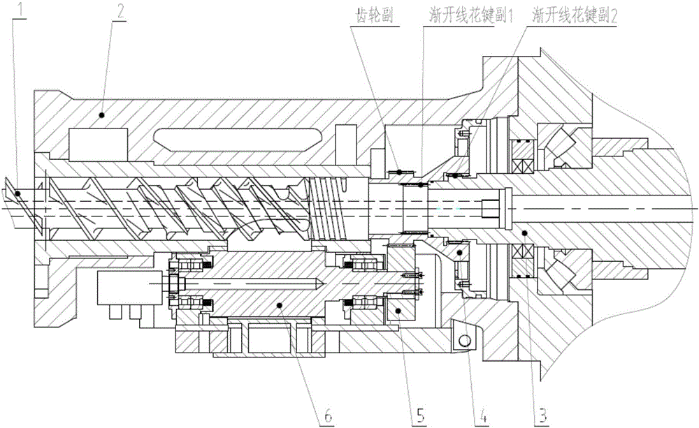 Screw rod transmission sleeve for single screw rod rubber extruder