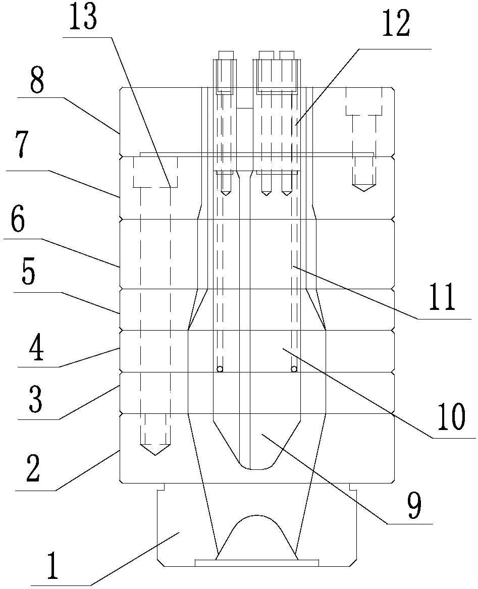 Energy-saving auxiliary frame mould