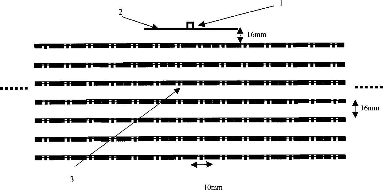 Highly directive antenna based on grooved cross metal strip artificial medium structure