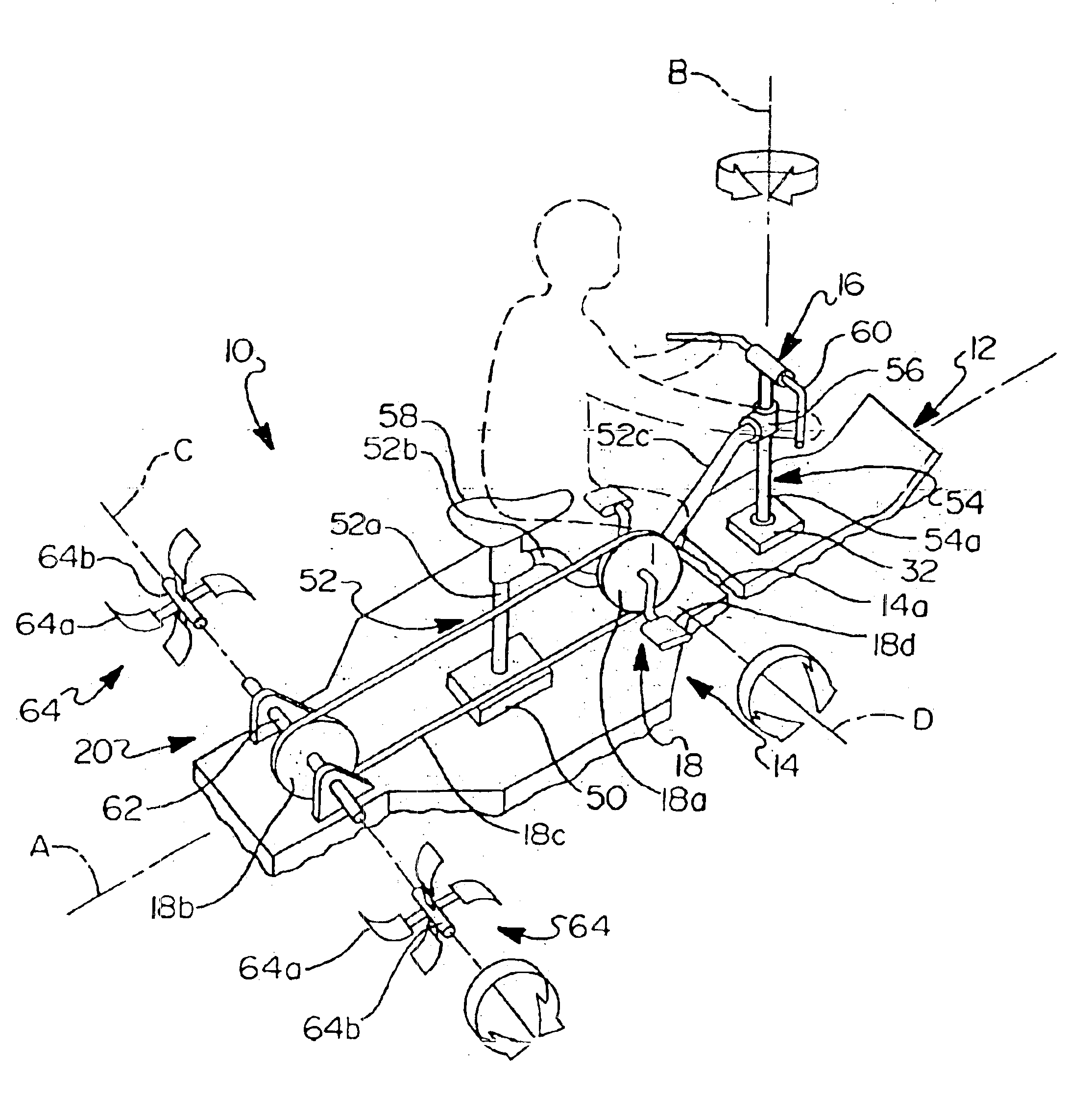 Pedal powered watercraft and equipment