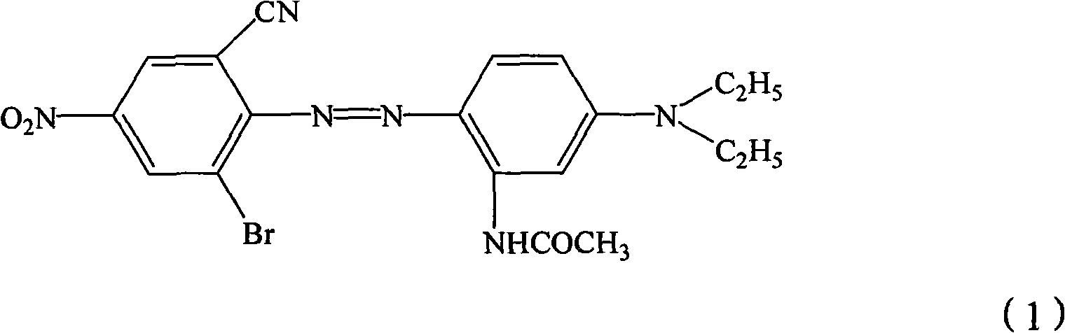 Compound disperse blue dye for direct printing