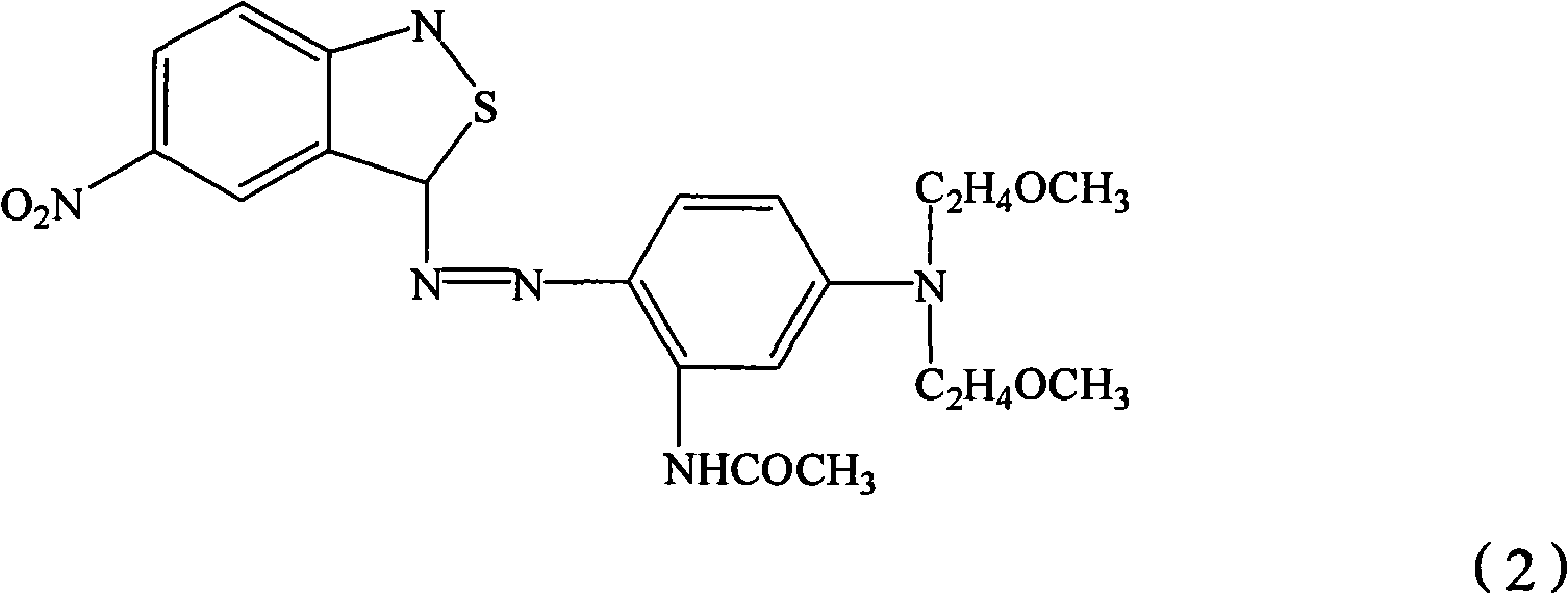 Compound disperse blue dye for direct printing