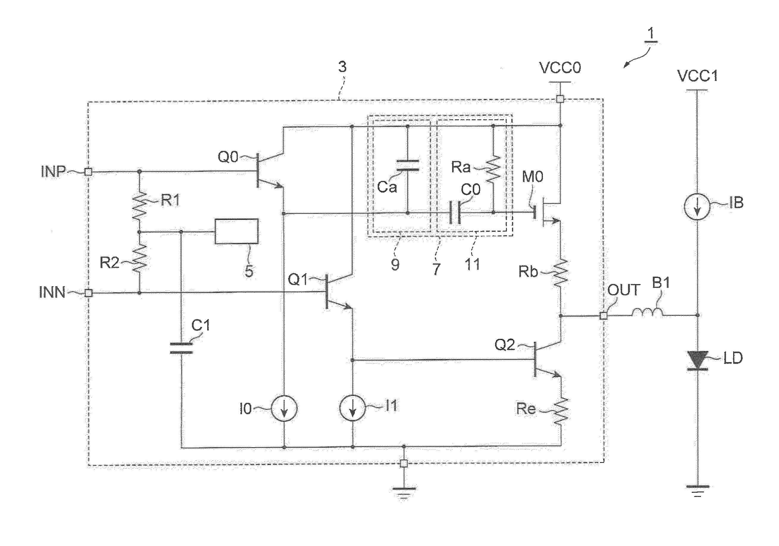 Laser driver and optical module including same