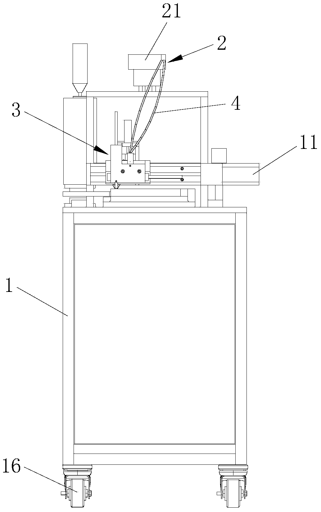 Automatic pin inserting machine for transformer frameworks