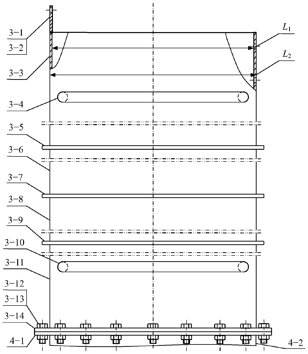 Water medium separation device of small-scale copper and aluminum mixed waste blocks after dismantling of electric appliance