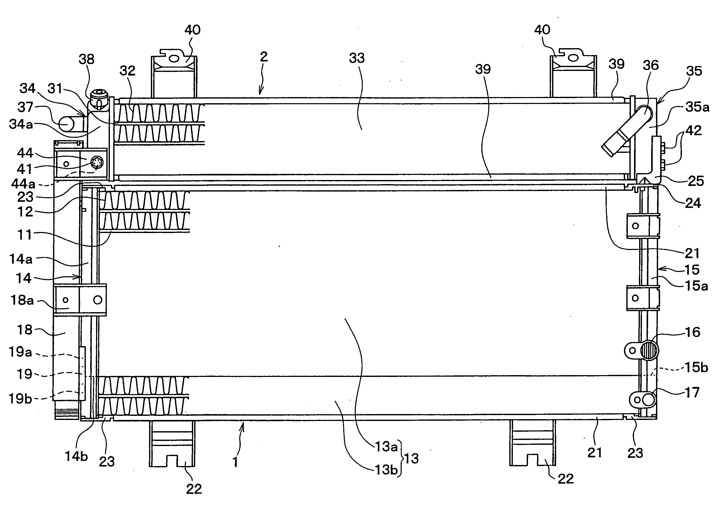 Integrated heat exchanger and heat exchanger