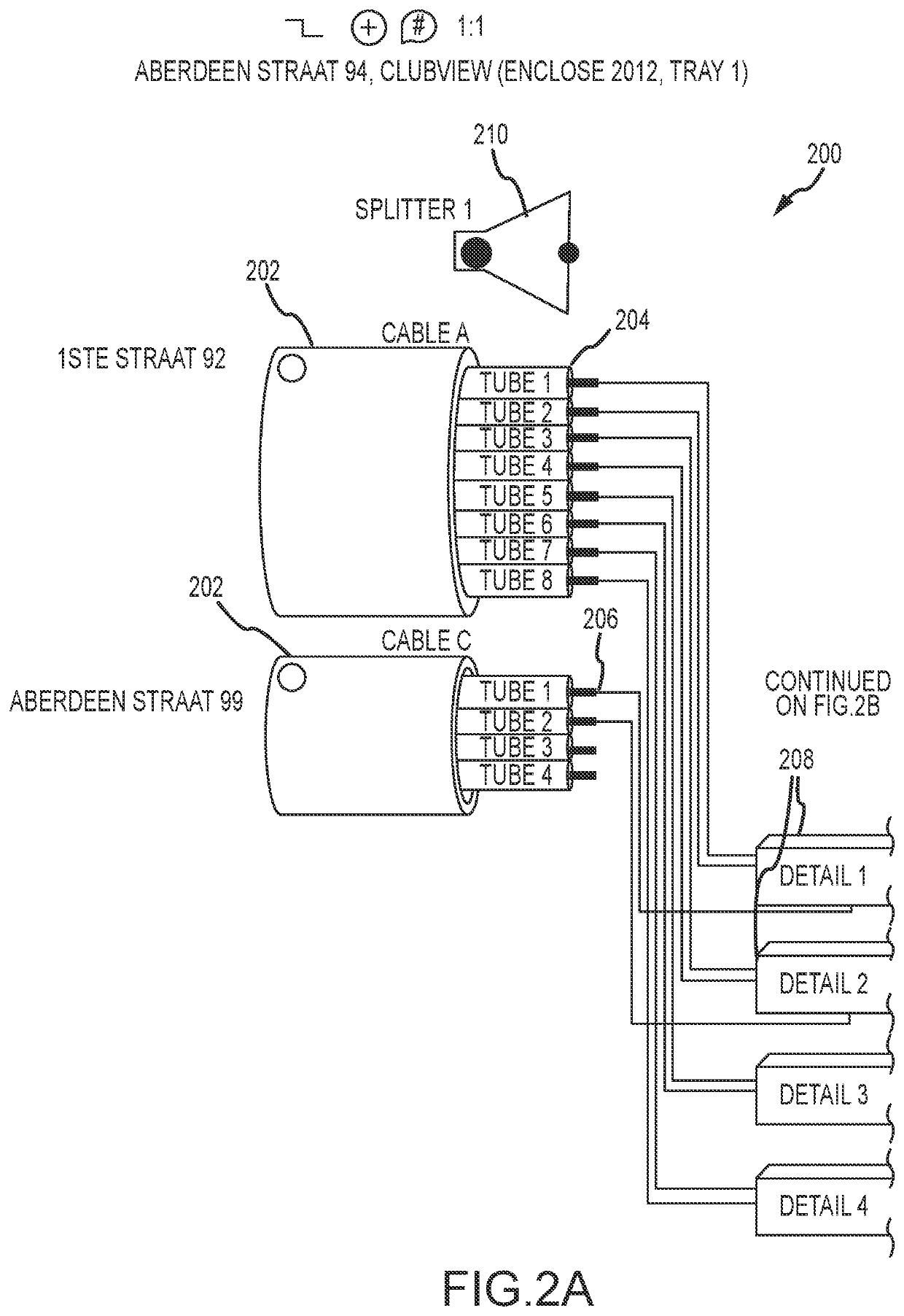 Splice and patch panel GUI for cable layout and design