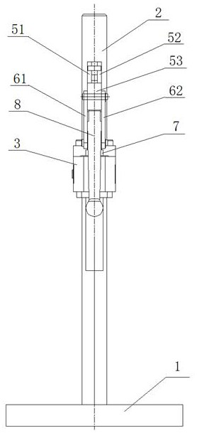 Height-adjustable air dryer bushing press-fitting device