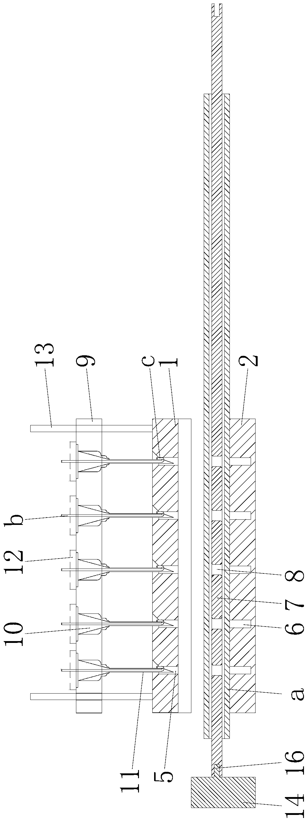 A device and a method for laying a lead by an electrode cathete