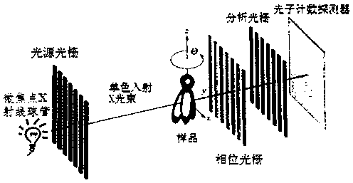 X-ray imaging system and method based on grating phase contrast and photon counting