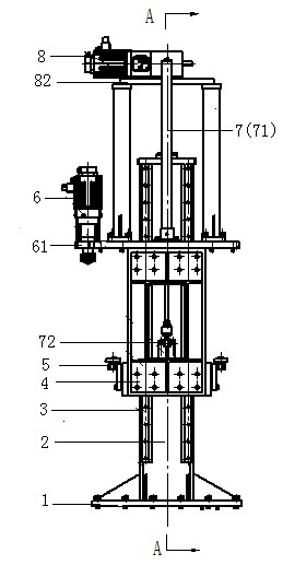 Special portal-type bolster frame assembly manipulator for truck bogie production line