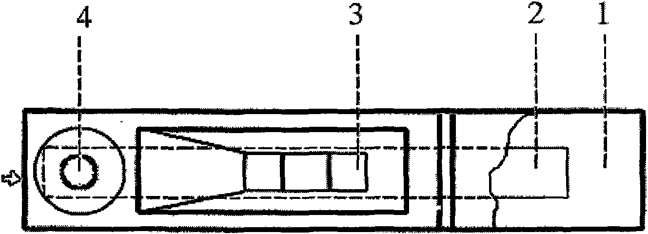 Casein rapid detection card and detection method thereof