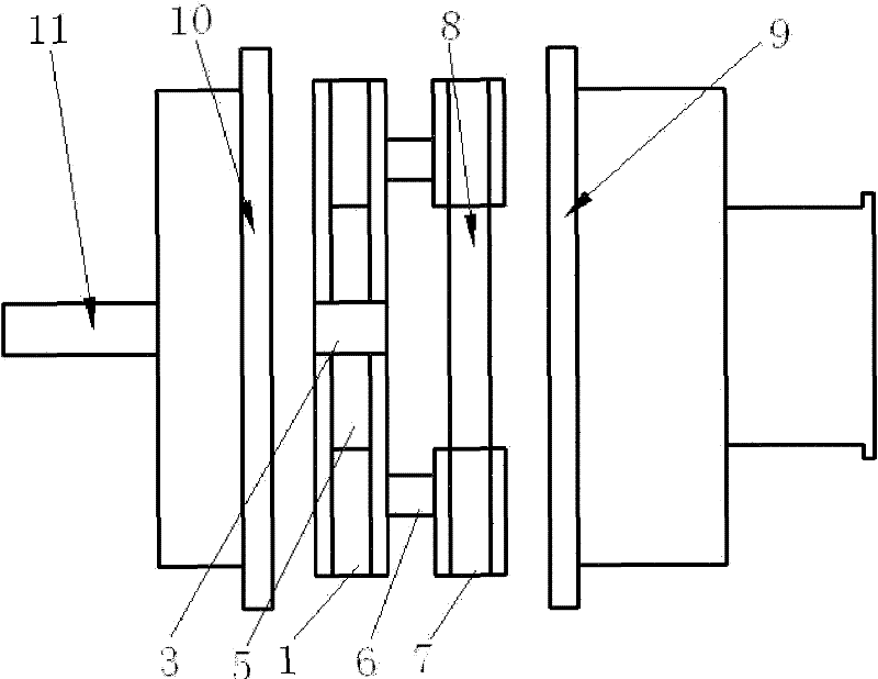 Double-disc straight blade impeller for subsea mud lift pump