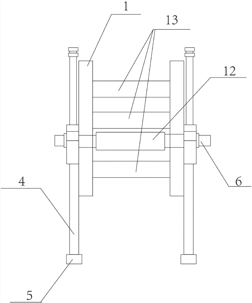 Rotating wheel structure of tail water generator set