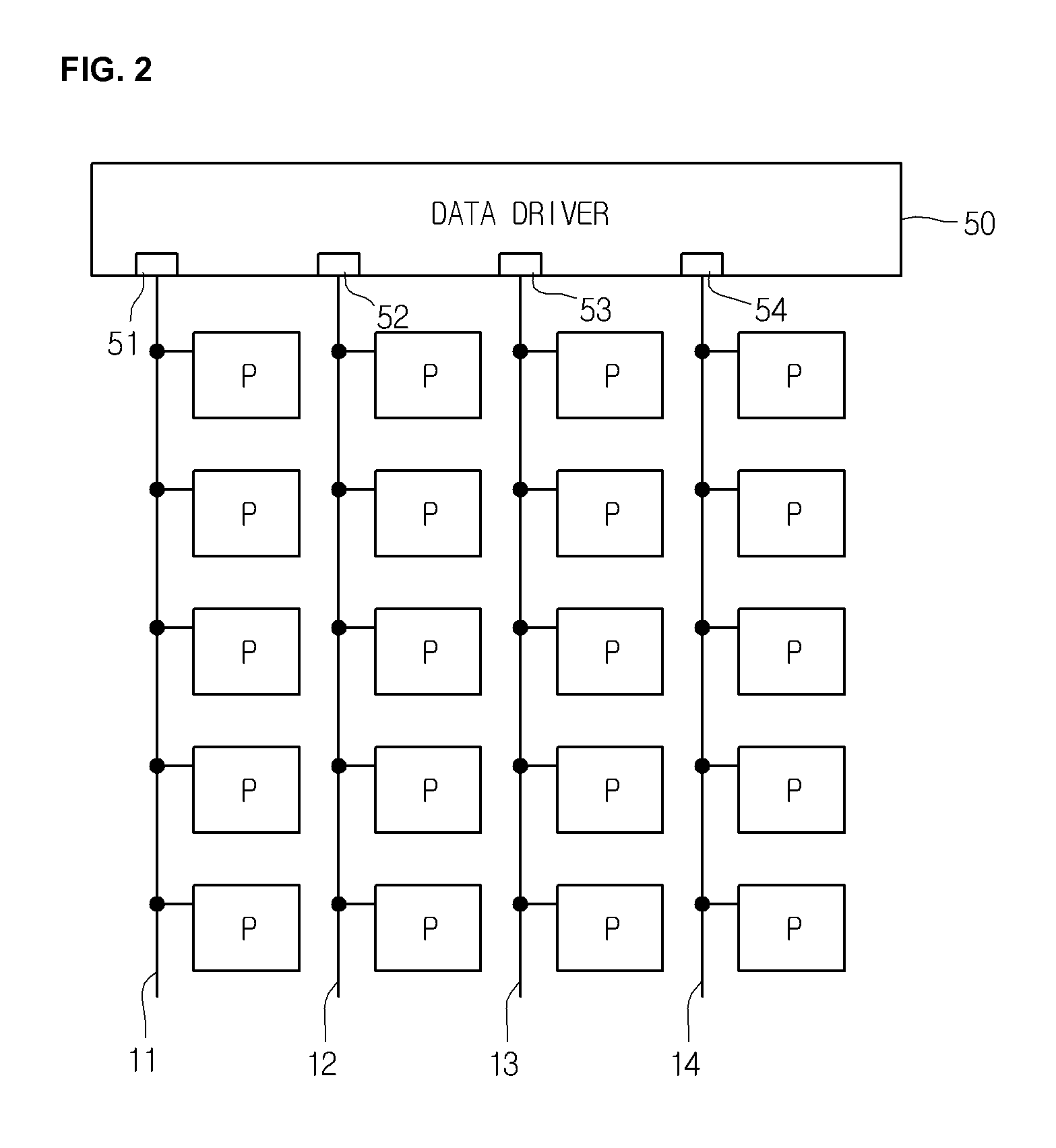 Organic light-emitting display device with data driver operable with signal line carrying both data signal and sensing signal