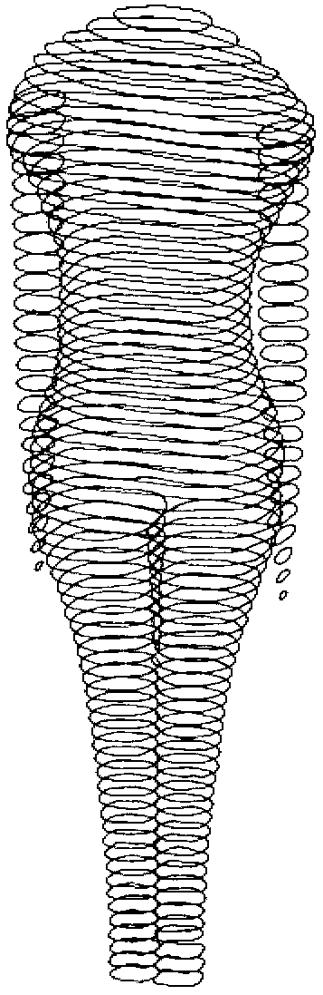 Sleeping posture spine form testing method without interference with sleep