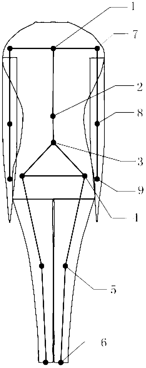 Sleeping posture spine form testing method without interference with sleep