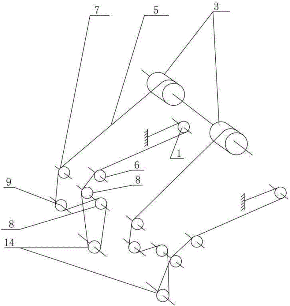 Ultralong telescopic chute tube driving structure