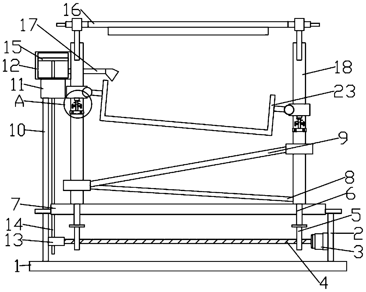 Sand selection device used for handmade artwork processing and production