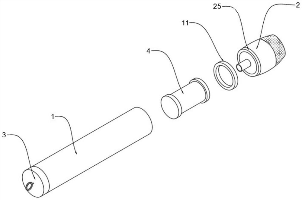 A replaceable stem cell inhalation device of electronic cigarette type pod