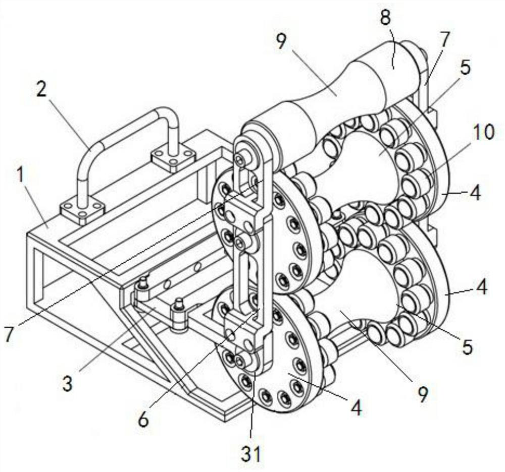 Dredging robot protection device