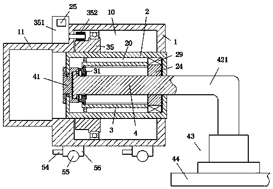 A movable plate processing device