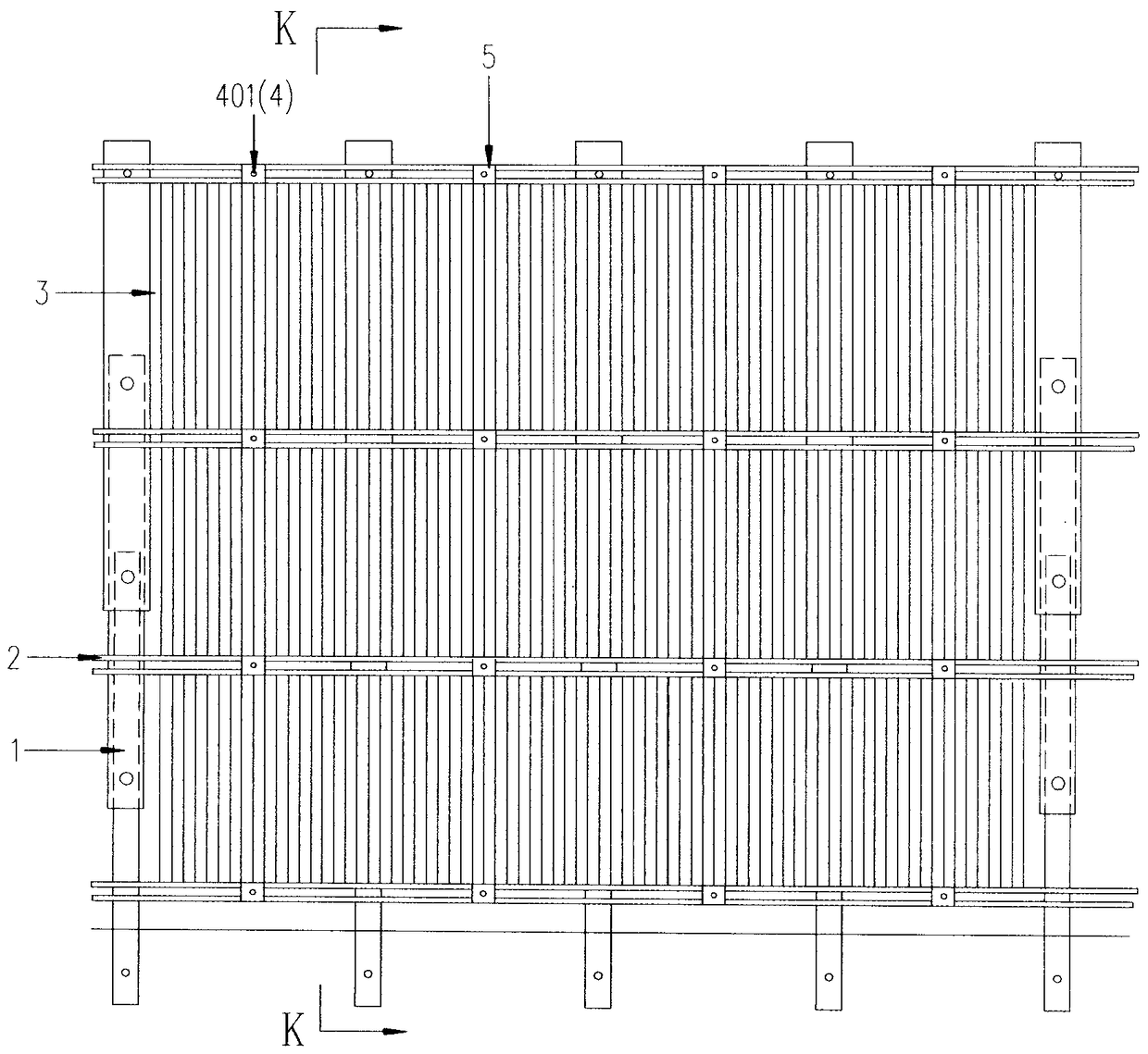 Construction method and support system of assembleable and recoverable deep foundation pit support system