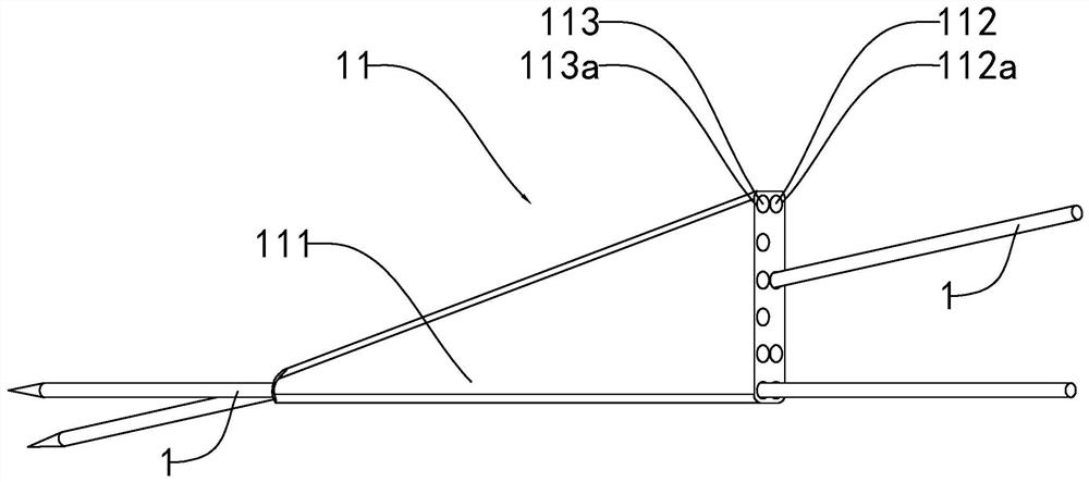 Hip-protecting percutaneous minimally invasive precise positioning bone taking, pressure reducing and bone grafting device