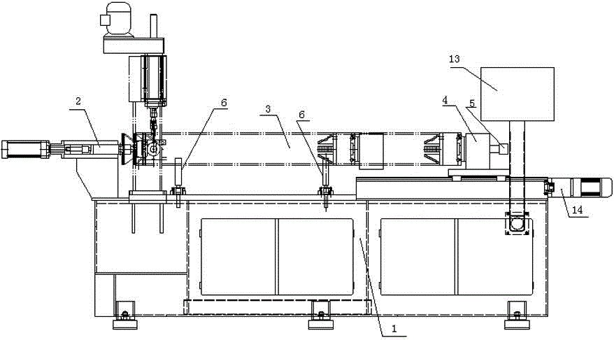 Numerically-controlled drilling and chamfering machine