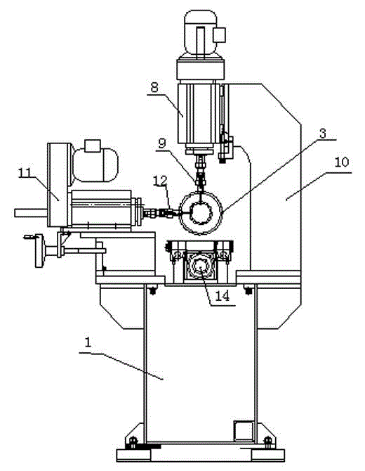 Numerically-controlled drilling and chamfering machine