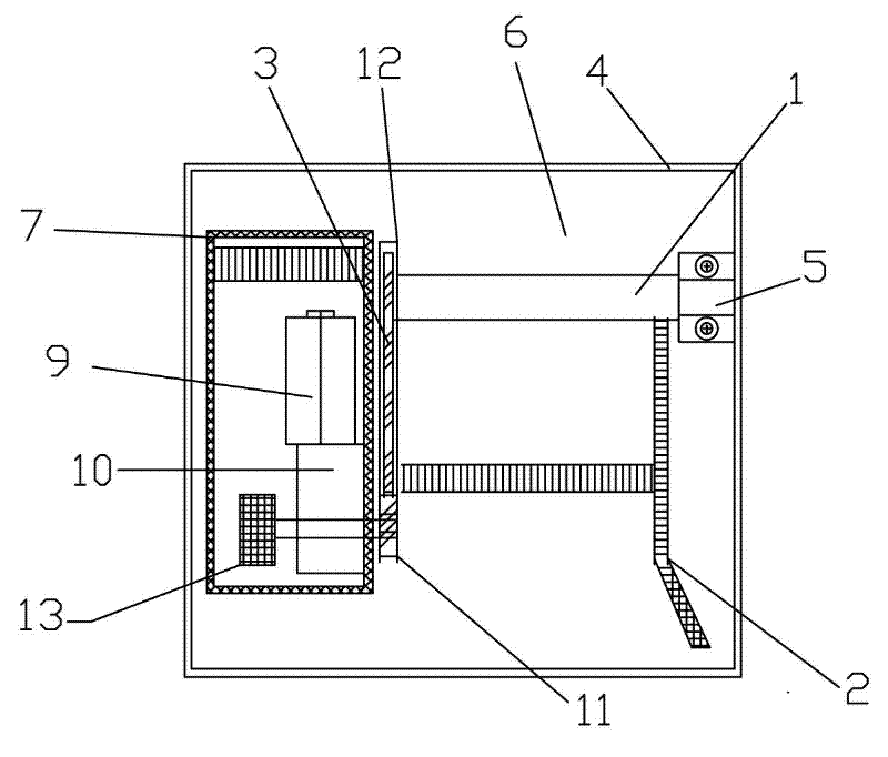 Automatic stopping burglary prevention support controlled by key switch