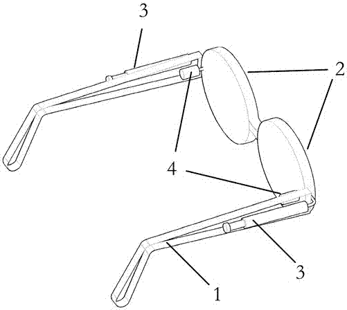 Double chamber liquid photochromic glasses