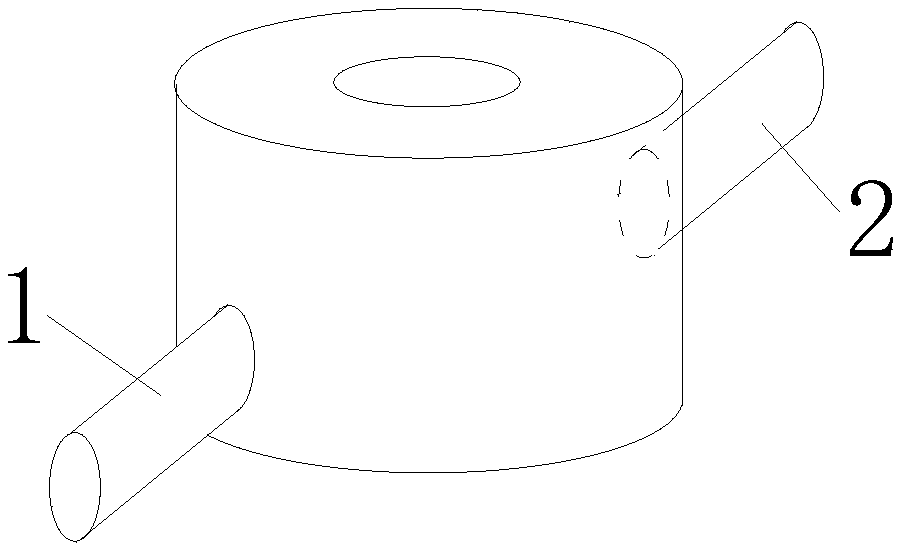 Metal bayonet and cooling method for preparing metal detonating cord