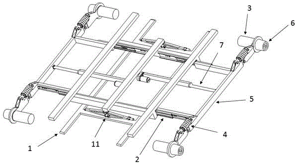 Full-automatic railway track detection vehicle capable of avoiding trains