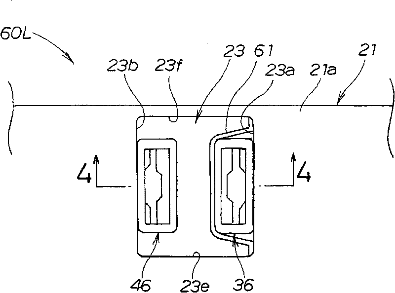 Connecter holding structure for seat safety belt device