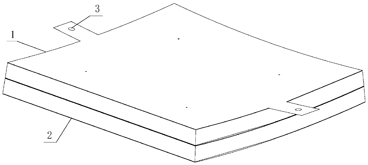 Multi-point-based large-curvature panel ultra-precision machining flexible clamping system