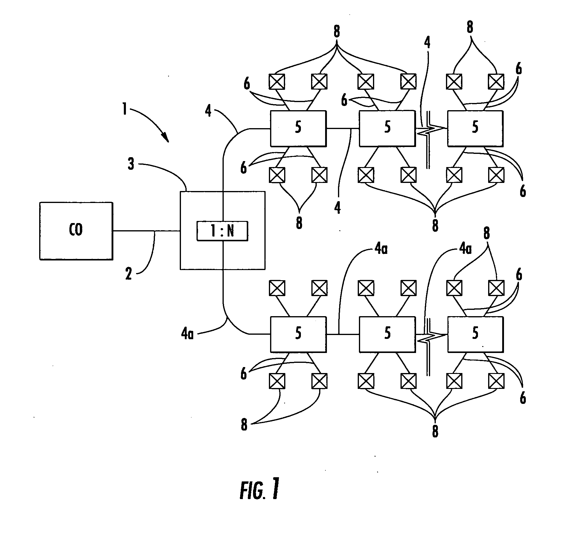 Fiber optic cables having at least one tether optical fiber