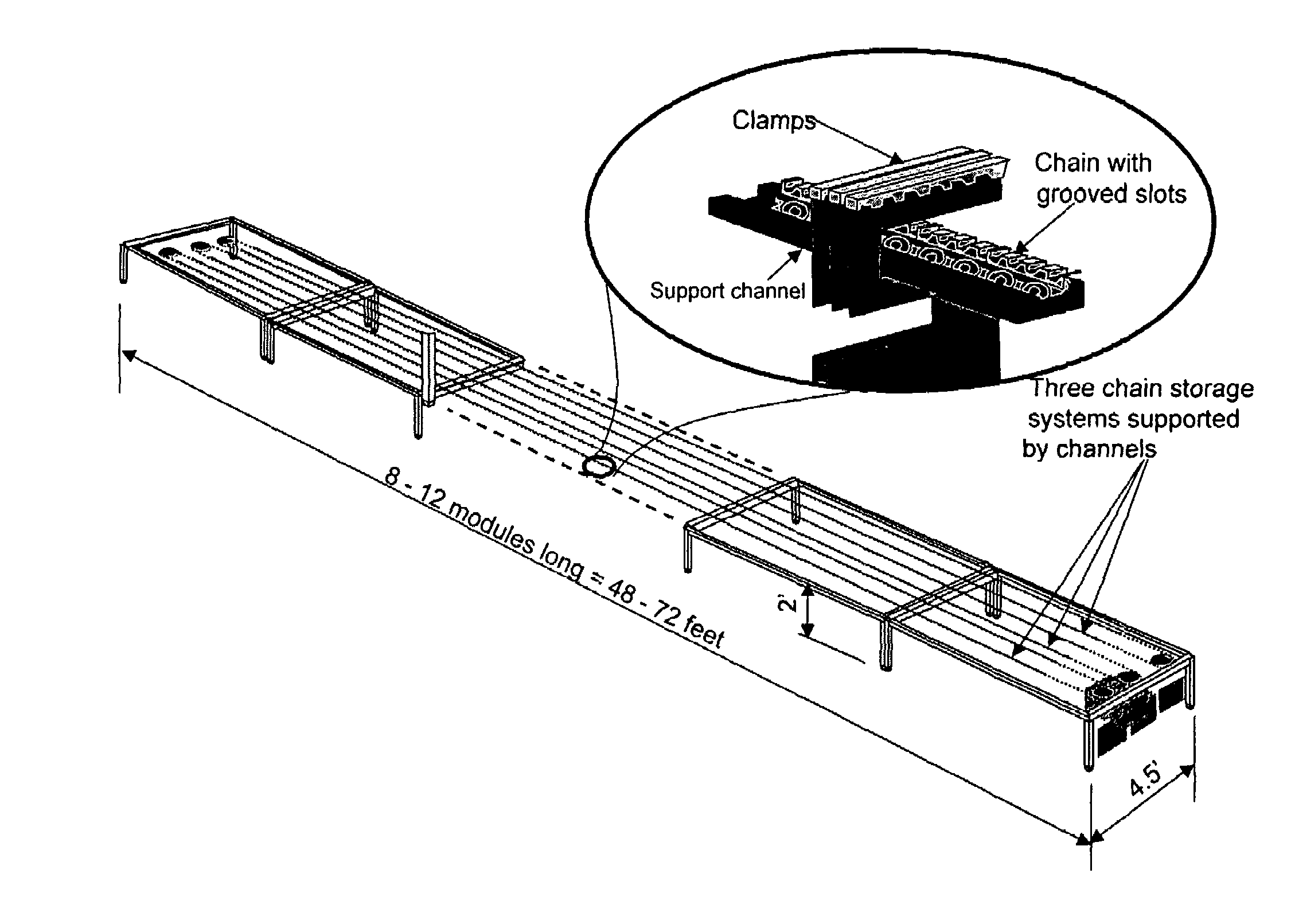 Mail sorter system and method for moving trays of mail to dispatch in delivery order