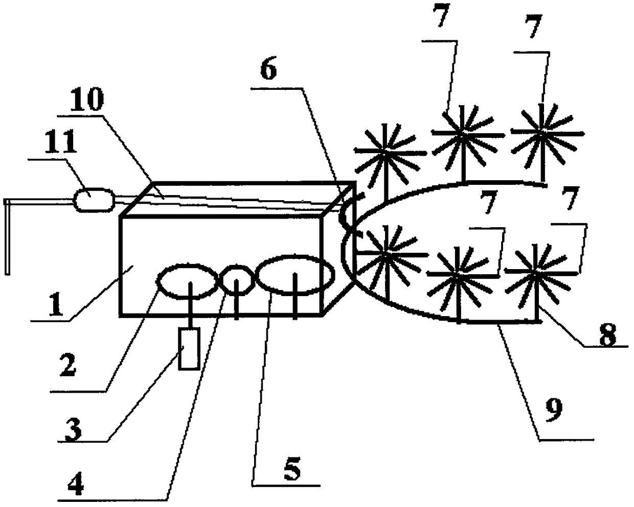 Large high-rise mechanical equipment washing equipment