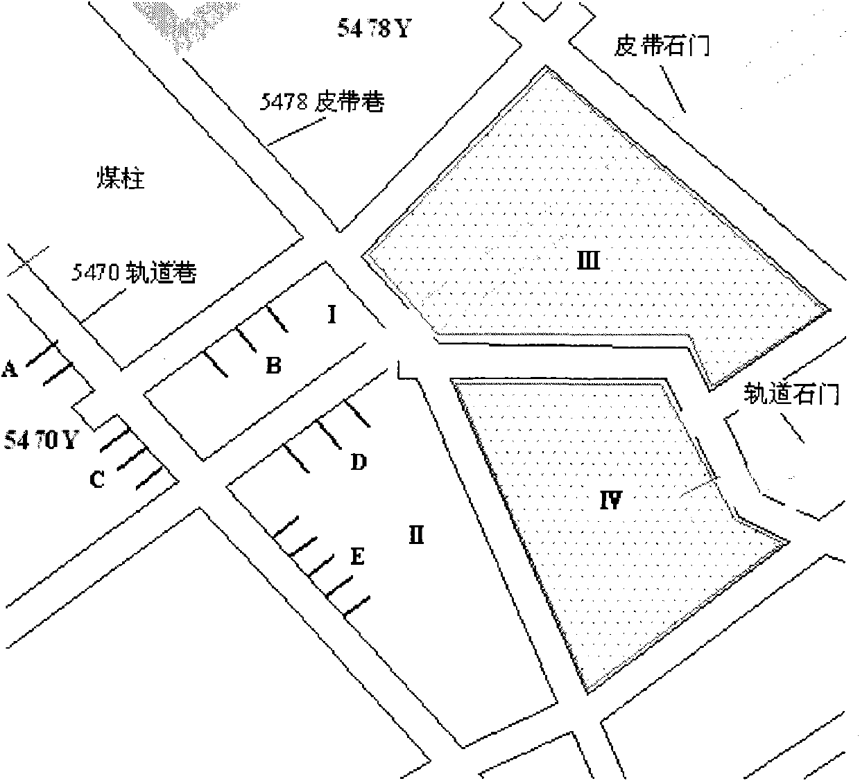 Dense roadway group rock burst hazard prediction method