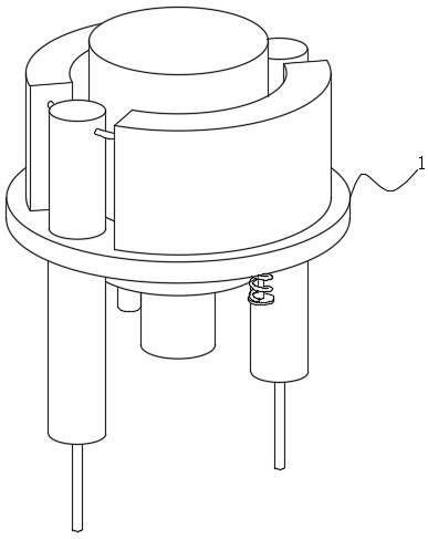 Drill bit positioning device of woodworking drilling equipment