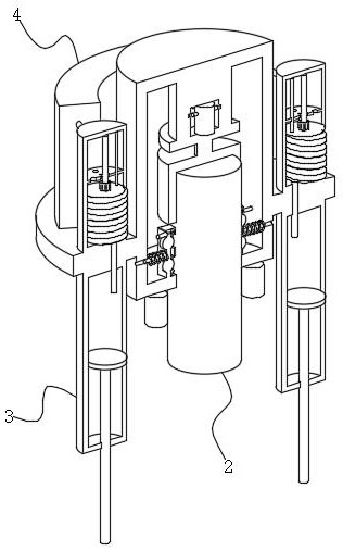 Drill bit positioning device of woodworking drilling equipment